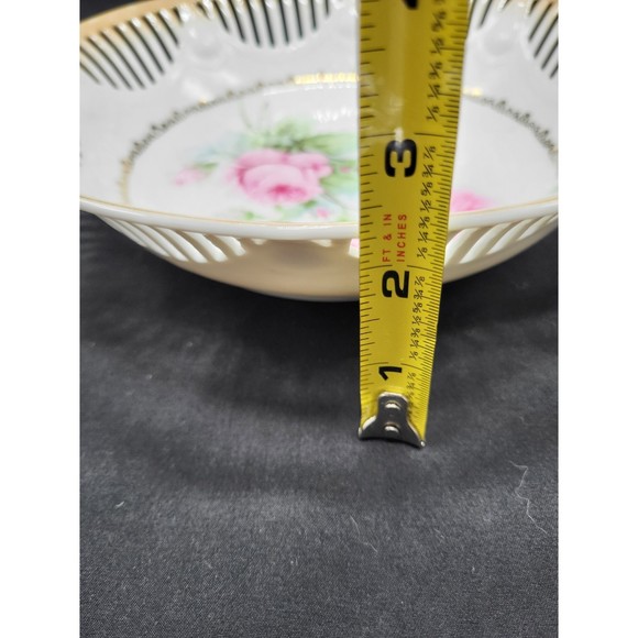 Vintage Bavarian Reticulated Bowl Carl Schumann - Picture 8 of 8